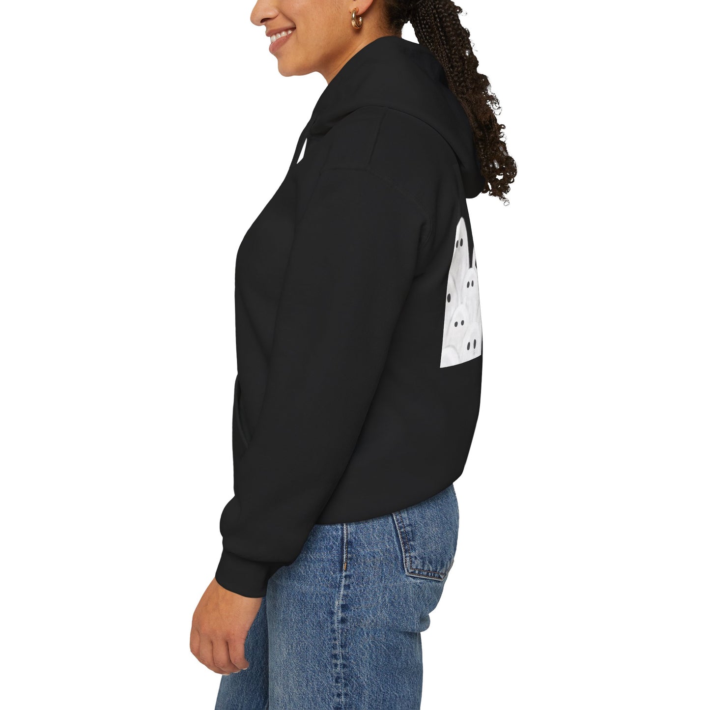 Painted Ghosts Pullover | Halloween Ghost Hoodie, Unisex Boo Sweatshirt, Spooky Gift for Fall, Cozy Halloween Apparel, Ghost Lover Hoodie, Perfect for Spooky Season