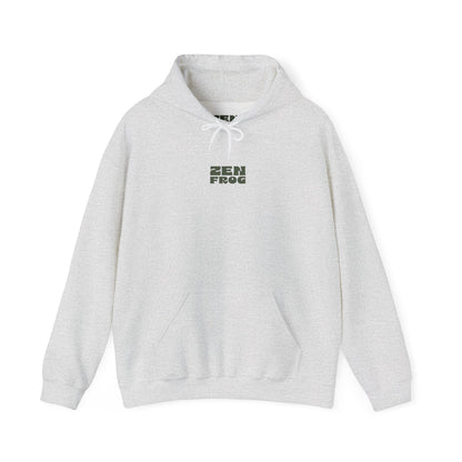 Zen Frog Unisex Hoodie | Relaxed Fashion, Cozy Sweatshirt, Unique Gift, Chill Vibes, Spring and Summer Style