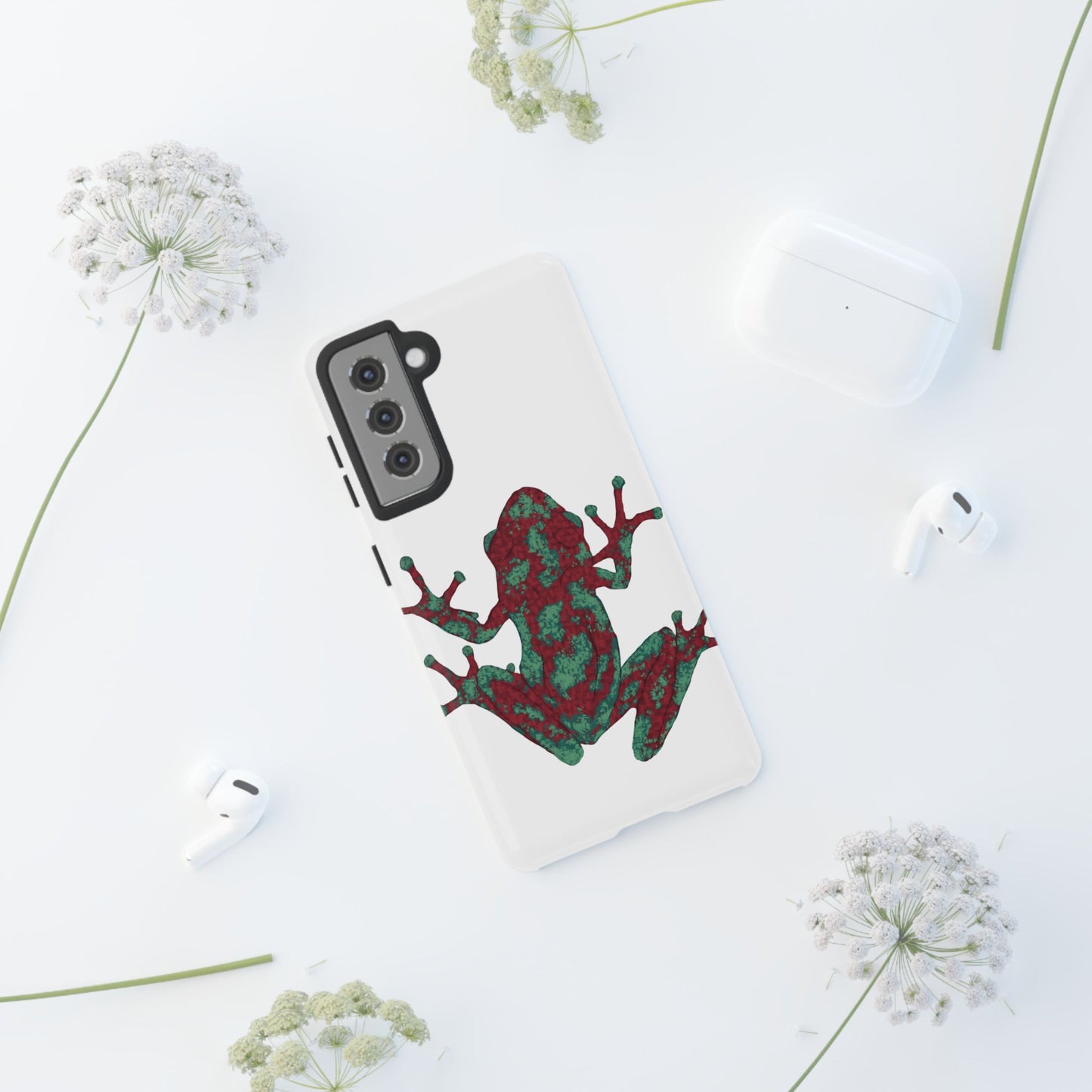 Frog Phone Case, Tough Cases, Eco-Friendly Phone Accessories, Unique Gifts for Nature Lovers, Cute Frog Design