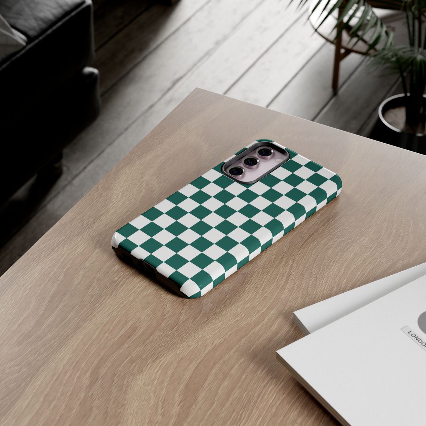 Stylish Checkered Phone Case, Protective Cover, Unique Gift, Trendy Accessory, Customizable Design, Ideal for All Ages