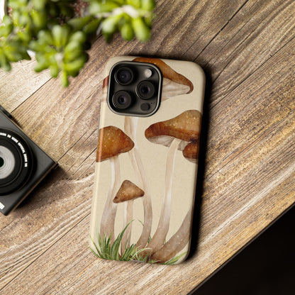 Mushroom Phone Case - Nature Lover, Eco-Friendly Gift, Cute Cell Phone Cover, Aesthetic Tech Accessory, Unique Fall Decor, Artsy Phone Cases, Cute, Gift for Her, Nature-inspired Designs, Durable Cases