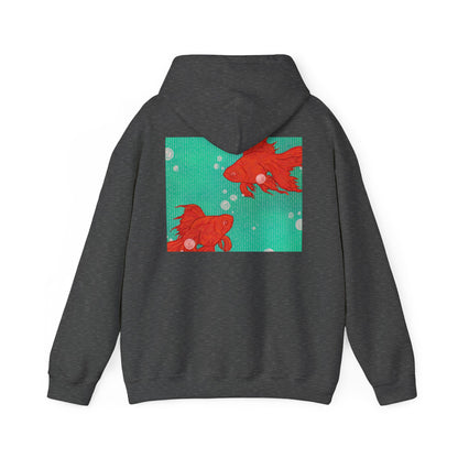 Colorful Goldfish Hoodie, Unisex Sweatshirt, Cozy Everyday Wear, Perfect for Gifts, Fun Fashion for Animal Lovers, Vibrant Pullover