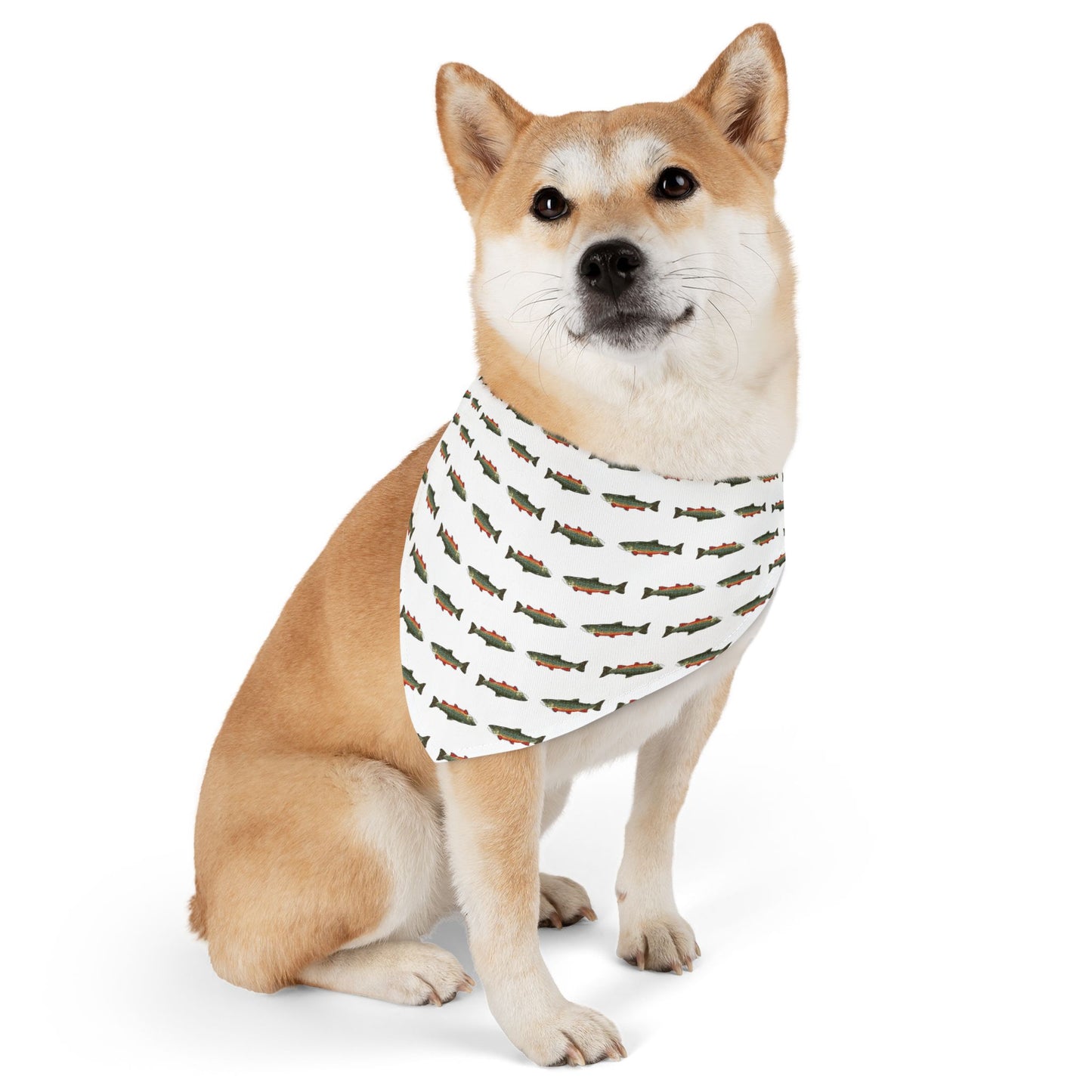 Fishing-Themed Pet Bandana Collar for Dog Lovers, Dog Accessory, Pet Fashion, Outdoor Adventure, Gift for Pet Owners