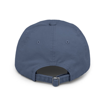 Distressed Cap — “Only a Step” Retro Mountain Sunset Hat