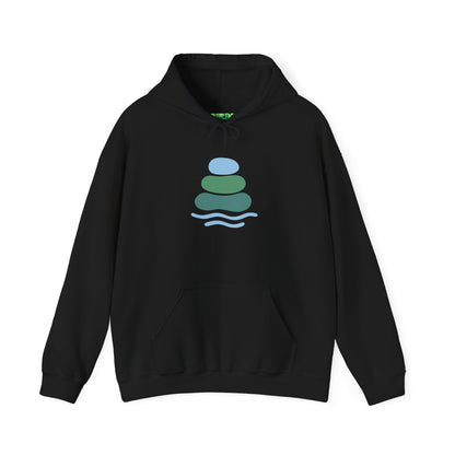 Zen-Inspired Unisex Hooded Sweatshirt, Relaxing Sweatshirt, Comfortable Hoodie, Gift for Meditation Lovers, Cozy Outerwear for All Occasions