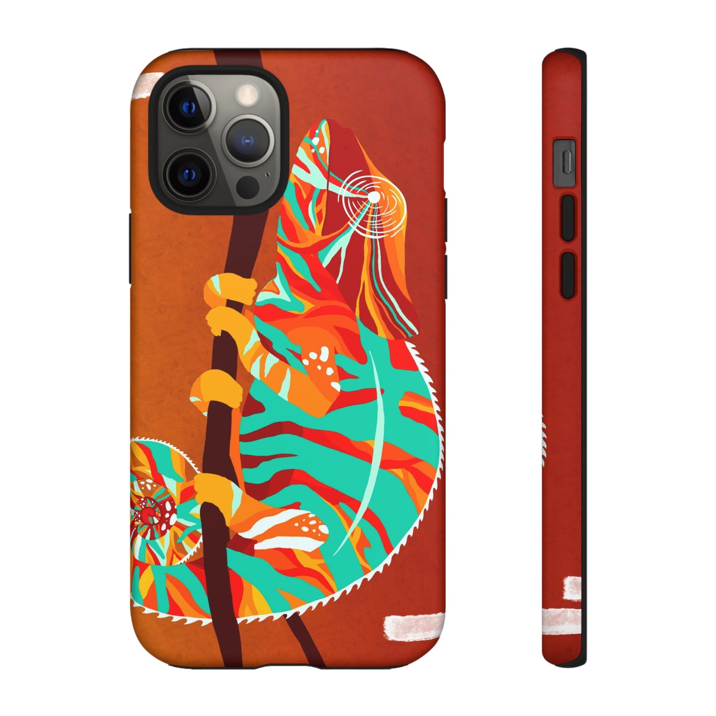 Chameleon Phone Case - Vibrant Artistic Design, Tough Cases for Animal Lovers, Unique Gift, Eco-Friendly Protection
