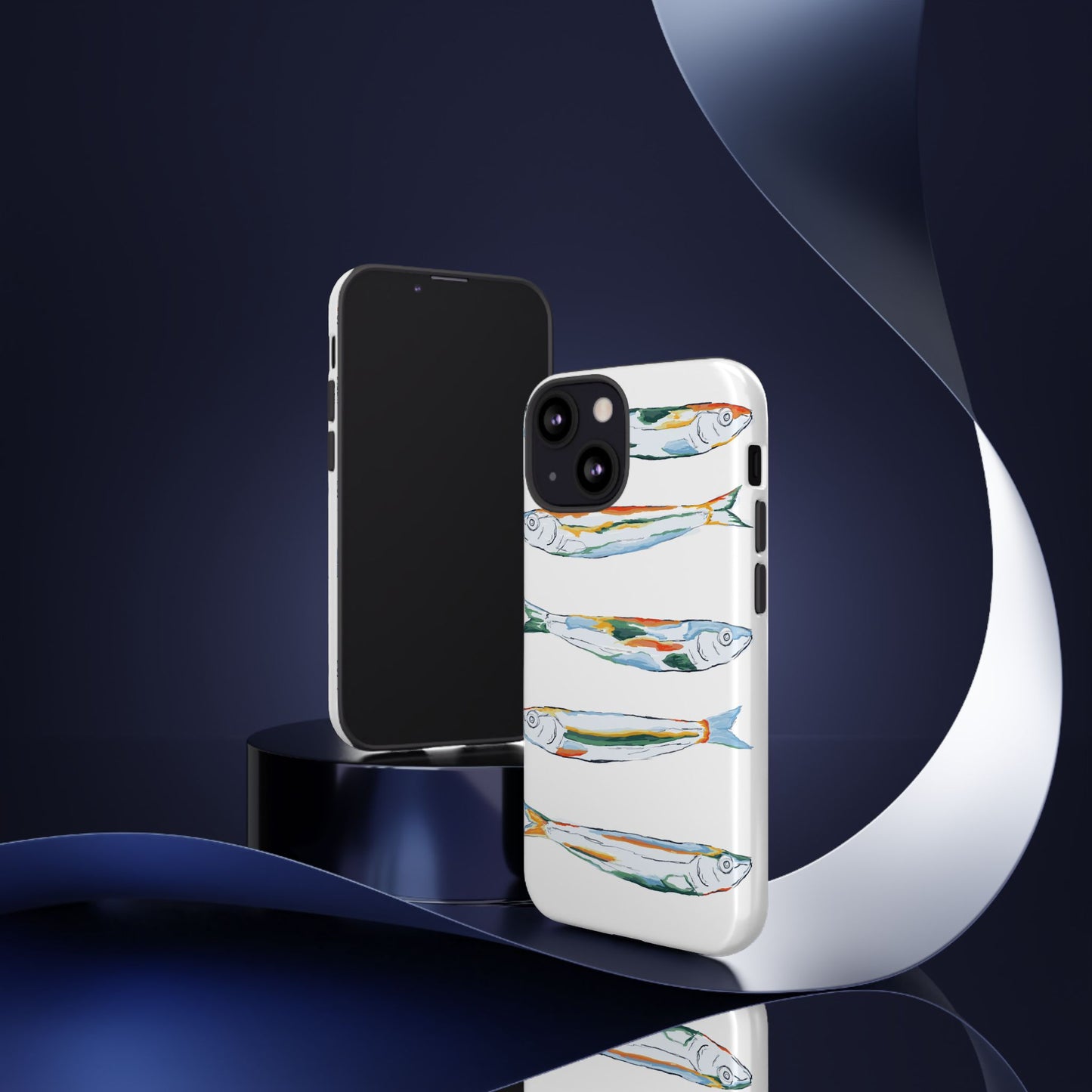 Tough Cases – Artistic Fish Design Phone Case, Unique Gift for Aquatic Lovers, Perfect for Birthdays, Holidays, and Everyday Use, Quirky Cases, Fun Phone Cases