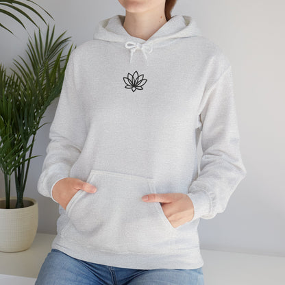 Lotus Flower Unisex Hoodie: Cozy Sweatshirt, Gift for Yoga Lovers, Meditation Apparel, Casual Streetwear, Nature-Inspired Wear, Artsy Collage, Cool Crewnecks