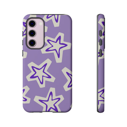 Starry Pattern Phone Case, Cute Star Design, Tough Phone Cover, Gifts for Her, Stylish Phone Accessory