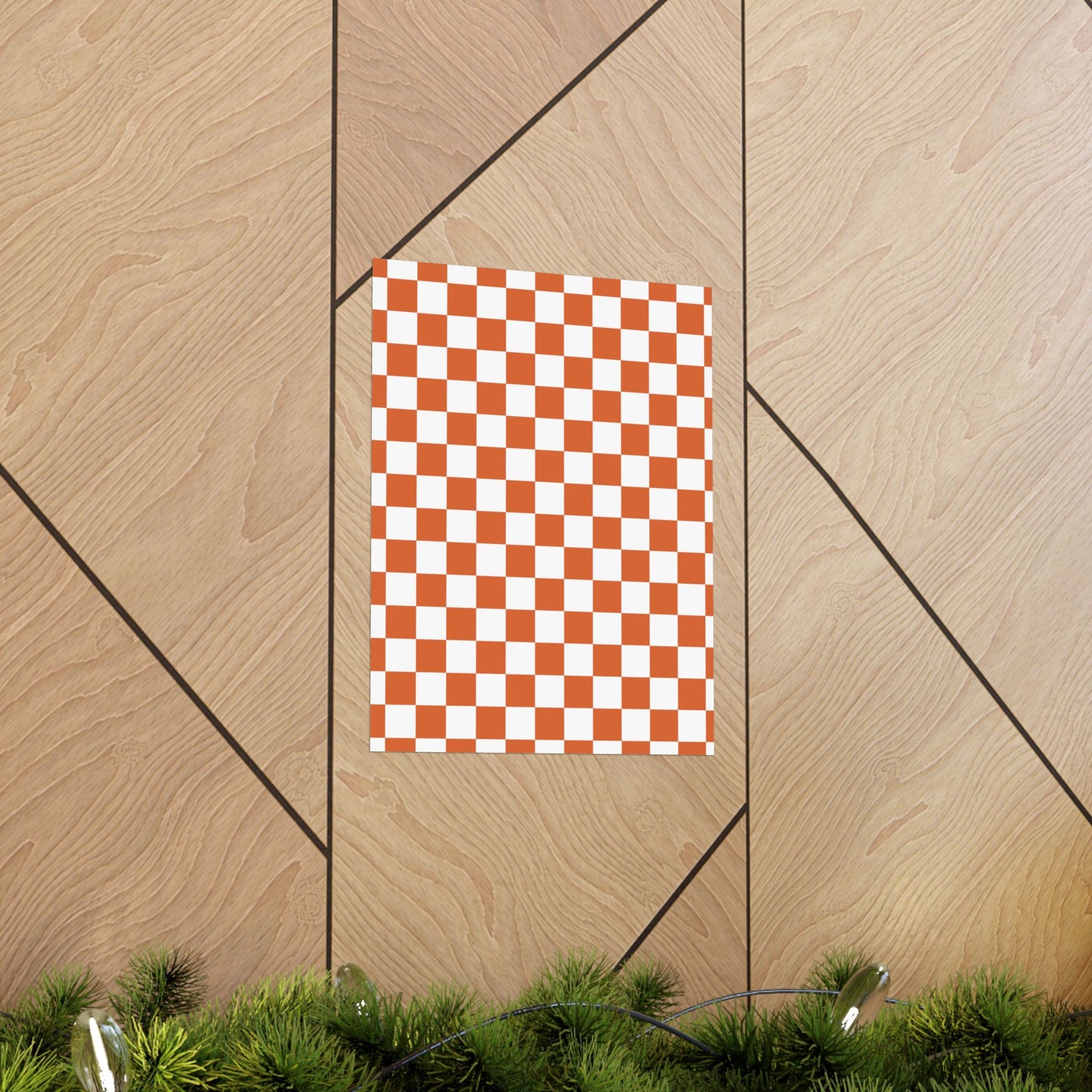 Chic Checkerboard Matte Vertical Posters | Modern Wall Art, Home Decor, Unique Gift, Interior Design, Wall Decoration