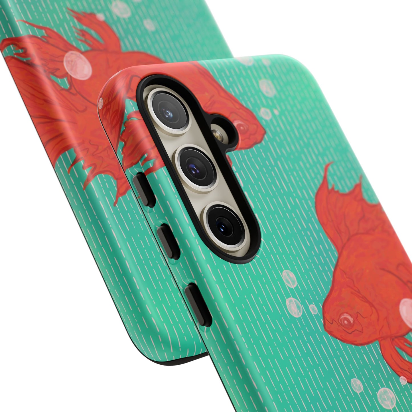 Vibrant Goldfish Phone Case, Colorful iPhone Cover, Ocean Vibe Accessory, Unique Gift for Fish Lovers, Cute Phone Cases