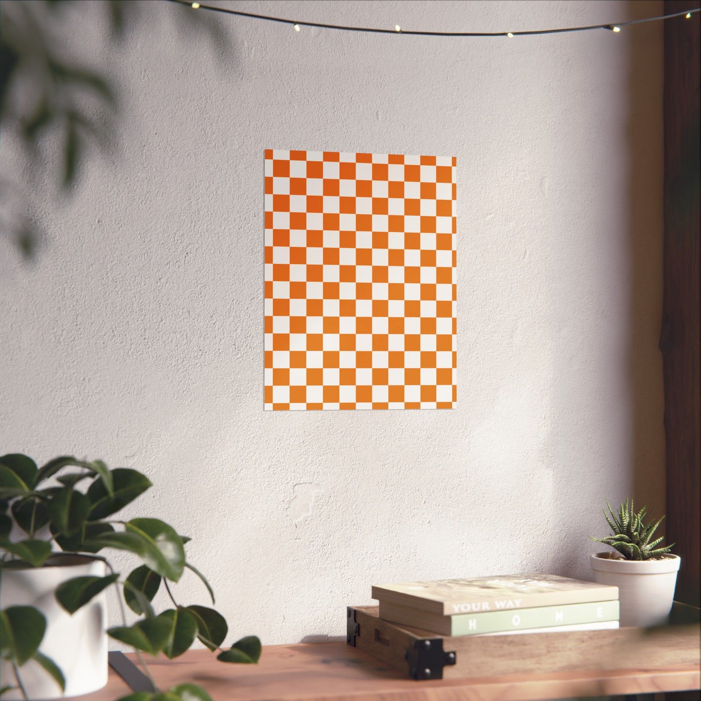 Matte Vertical Checkered Posters, Home Decor, Wall Art, Room Decor, Gift for Her, Modern Aesthetic, Art Print