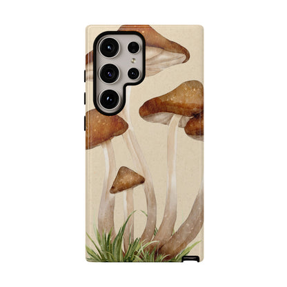 Mushroom Phone Case - Nature Lover, Eco-Friendly Gift, Cute Cell Phone Cover, Aesthetic Tech Accessory, Unique Fall Decor, Artsy Phone Cases, Cute, Gift for Her, Nature-inspired Designs, Durable Cases