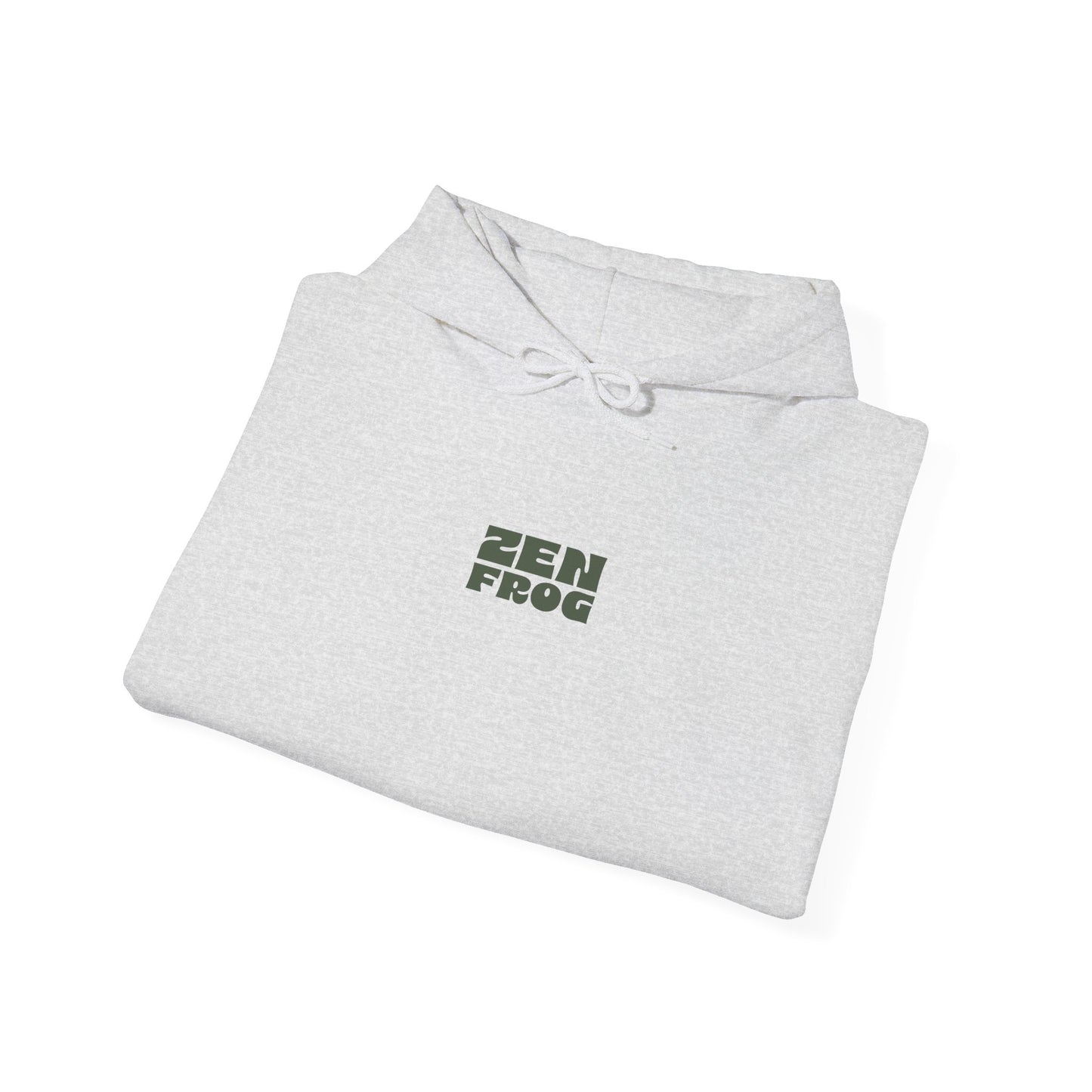 Zen Frog Unisex Hoodie | Relaxed Fashion, Cozy Sweatshirt, Unique Gift, Chill Vibes, Spring and Summer Style