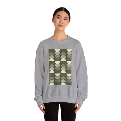 Stylish Geometric Crewneck Sweatshirt for Relaxed Vibes, Cozy Layer, Unisex Fashion Piece, Perfect Gift for Art Lovers, Casual Wear