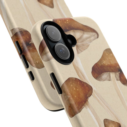 Mushroom Phone Case - Nature Lover, Eco-Friendly Gift, Cute Cell Phone Cover, Aesthetic Tech Accessory, Unique Fall Decor, Artsy Phone Cases, Cute, Gift for Her, Nature-inspired Designs, Durable Cases