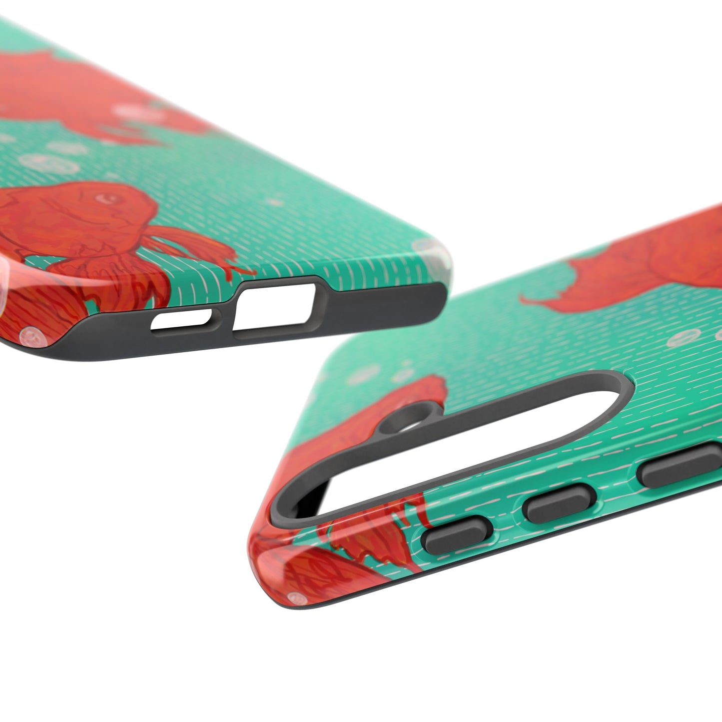 Vibrant Goldfish Phone Case, Colorful iPhone Cover, Ocean Vibe Accessory, Unique Gift for Fish Lovers, Cute Phone Cases