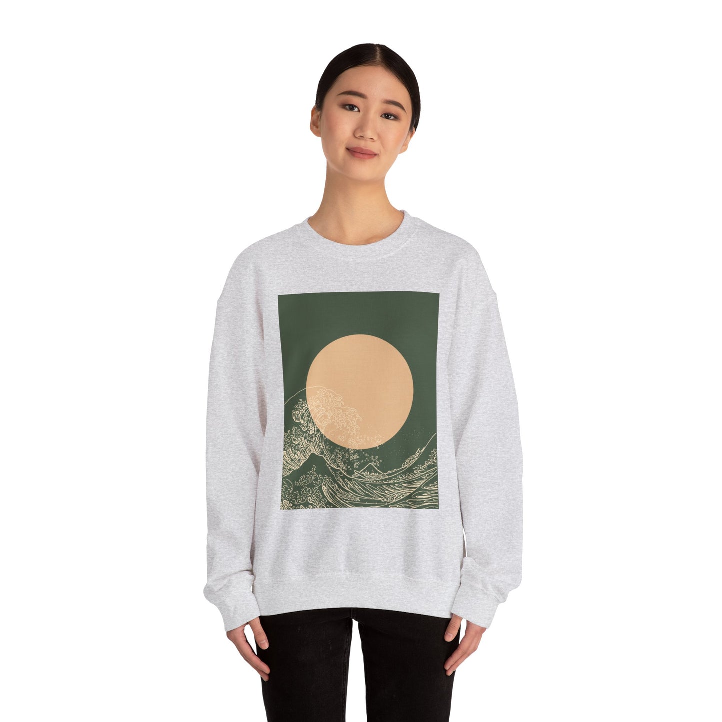 Nature-Inspired Unisex Crewneck Sweatshirt, Cozy Casual Wear, Gift for Outdoor Lovers, Perfect for Fall and Winter
