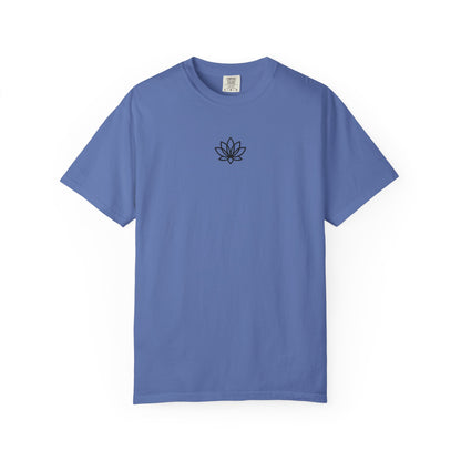 Lotus Bloom Unisex T-shirt, Soft Cotton Tee, Spiritual Gift, Meditation Wear, Casual Daily Outfit, Nature Lover Apparel