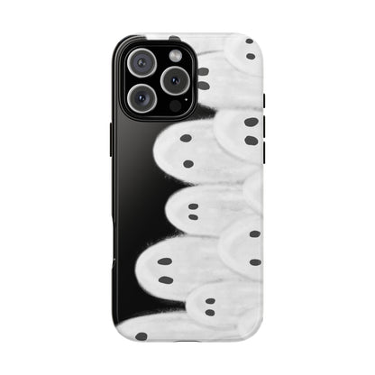 Painted Ghosts Phone Case | Ghostly Tough Phone Case for Spooky Style, Halloween Gift, Phone Cover, Ghost Theme, Unique Accessory, Spooky Season, Viral Painted Ghosts Inspired Design