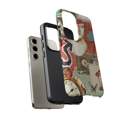 Artistic iPhone Case, Tough Cases with Vintage Design, Unique Phone Cover, Gift for Art Lovers, Protective Case for All Occasions, Vintage Collage Art