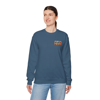 Funky Fish Crewneck Sweatshirt - Zen Frog Cozy & Calm Vibes for All, Perfect Gift for Nature Lovers, Relaxation, and Casual Wear
