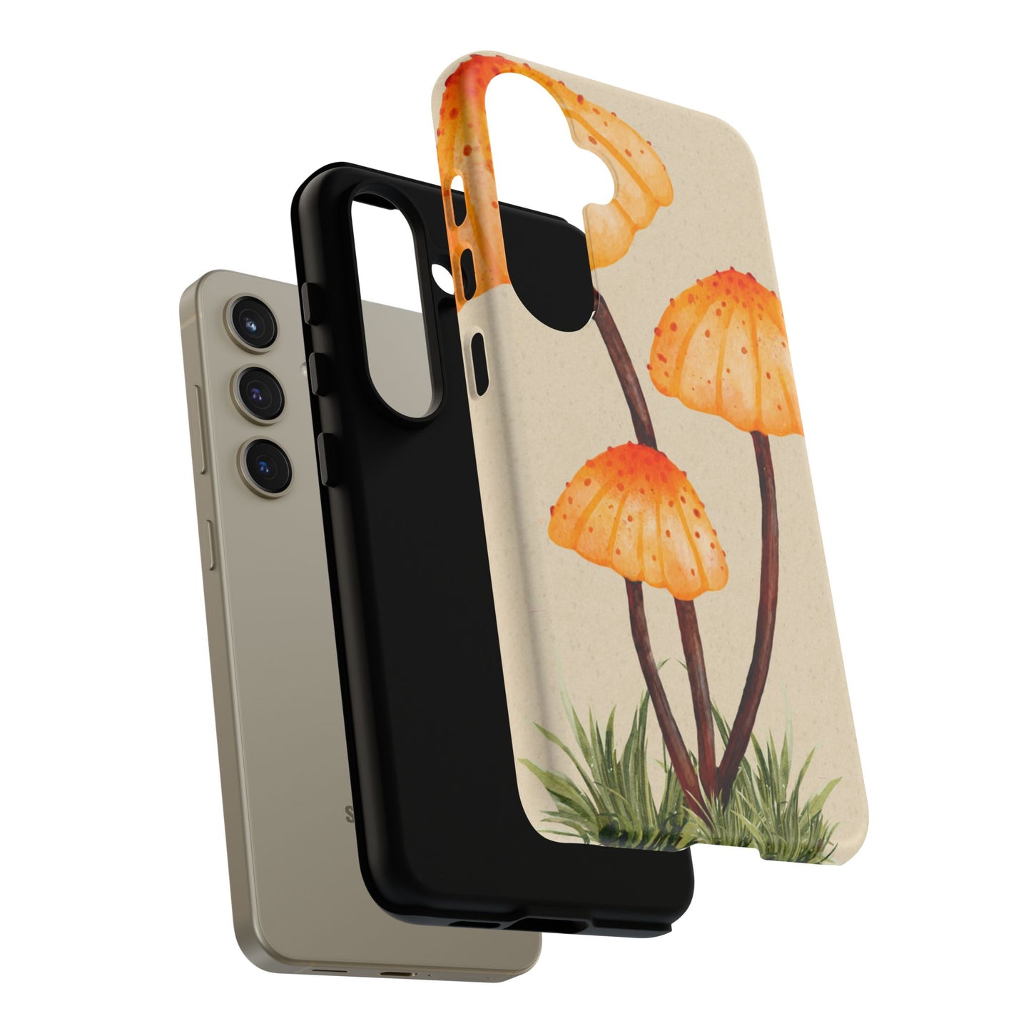 Mushroom Phone Case, Tough Cases for Nature Lovers, Unique Phone Covers, Gifts for Eco Enthusiasts, Fun Protective Cases