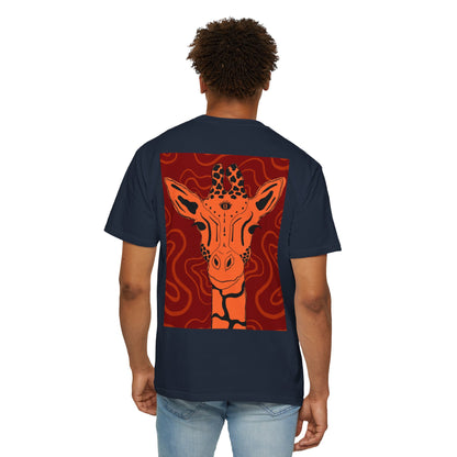 Vibrant Giraffe Graphic Tee, Unisex T-shirt, Gift for Animal Lovers, Casual Wear, Nature-Themed Apparel, Unique Graphic Shirt