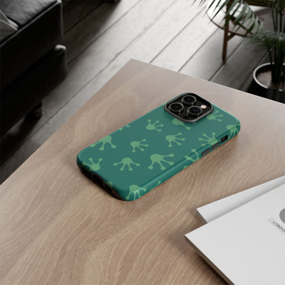Frog Print Phone Case, Nature Lover Gift, Eco-Friendly Cover, Fun Green Design, Unique Frog Accessories