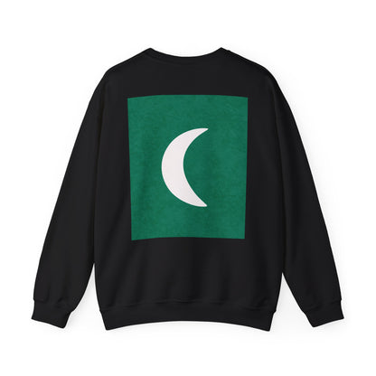 Zen Frog Crewneck Sweatshirt | Cozy Unisex Pullover for Relaxation, Ideal Gift for Nature Lovers, Perfect for Lounging and Casual Outings, Moon, Gift for Him, Gift for Her