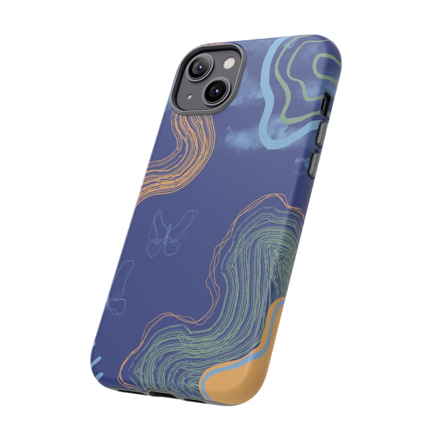 Artistic Phone Case, Abstract Phone Cover, Gift for Her, Modern Design, Boho Phone Case, Unique Phone Accessories