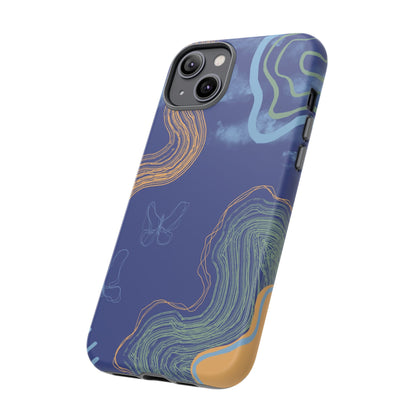 Artistic Phone Case, Abstract Phone Cover, Gift for Her, Modern Design, Boho Phone Case, Unique Phone Accessories