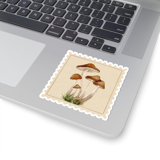 Whimsical Mushroom Stickers | Nature Lover Decor, Planner Accessories, Gift for Friends, Unique Art, Artsy Stickers, Laptop Stickers, Nature-inspired Designs, Zen Frog Sticker Collection