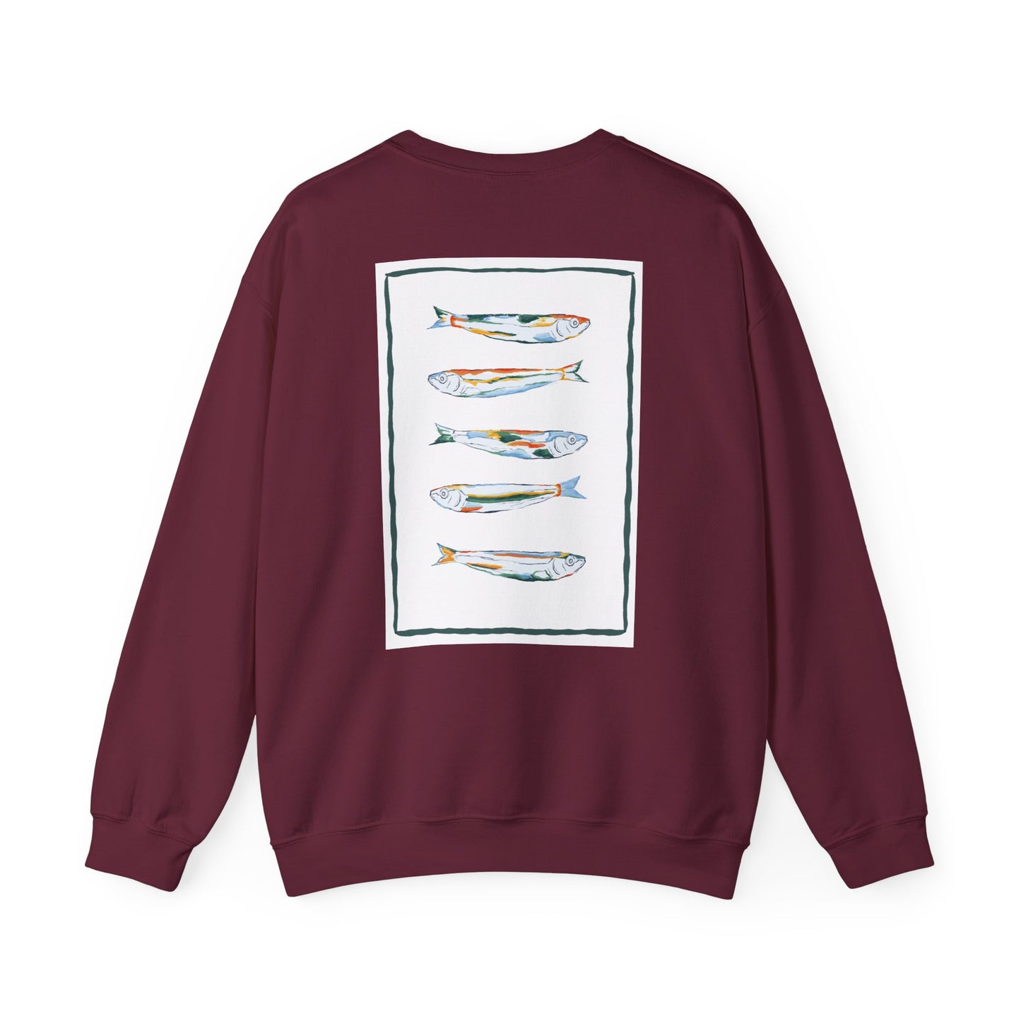 Funky Fish Crewneck Sweatshirt - Zen Frog Cozy & Calm Vibes for All, Perfect Gift for Nature Lovers, Relaxation, and Casual Wear