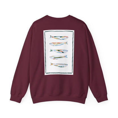 Funky Fish Crewneck Sweatshirt - Zen Frog Cozy & Calm Vibes for All, Perfect Gift for Nature Lovers, Relaxation, and Casual Wear