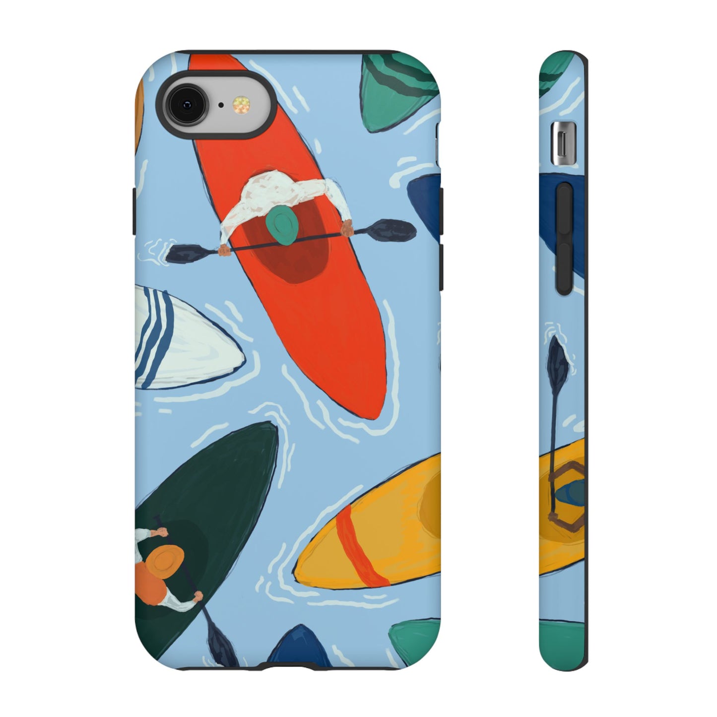 Kayak Phone Case - Tough Cases for Outdoor Enthusiasts, Birthday Gifts, Adventure Gear, Kayaking Accessories, Nature Lover Decor, Artsy Phone Cases