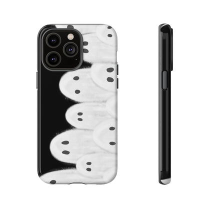 Painted Ghosts Phone Case | Ghostly Tough Phone Case for Spooky Style, Halloween Gift, Phone Cover, Ghost Theme, Unique Accessory, Spooky Season, Viral Painted Ghosts Inspired Design