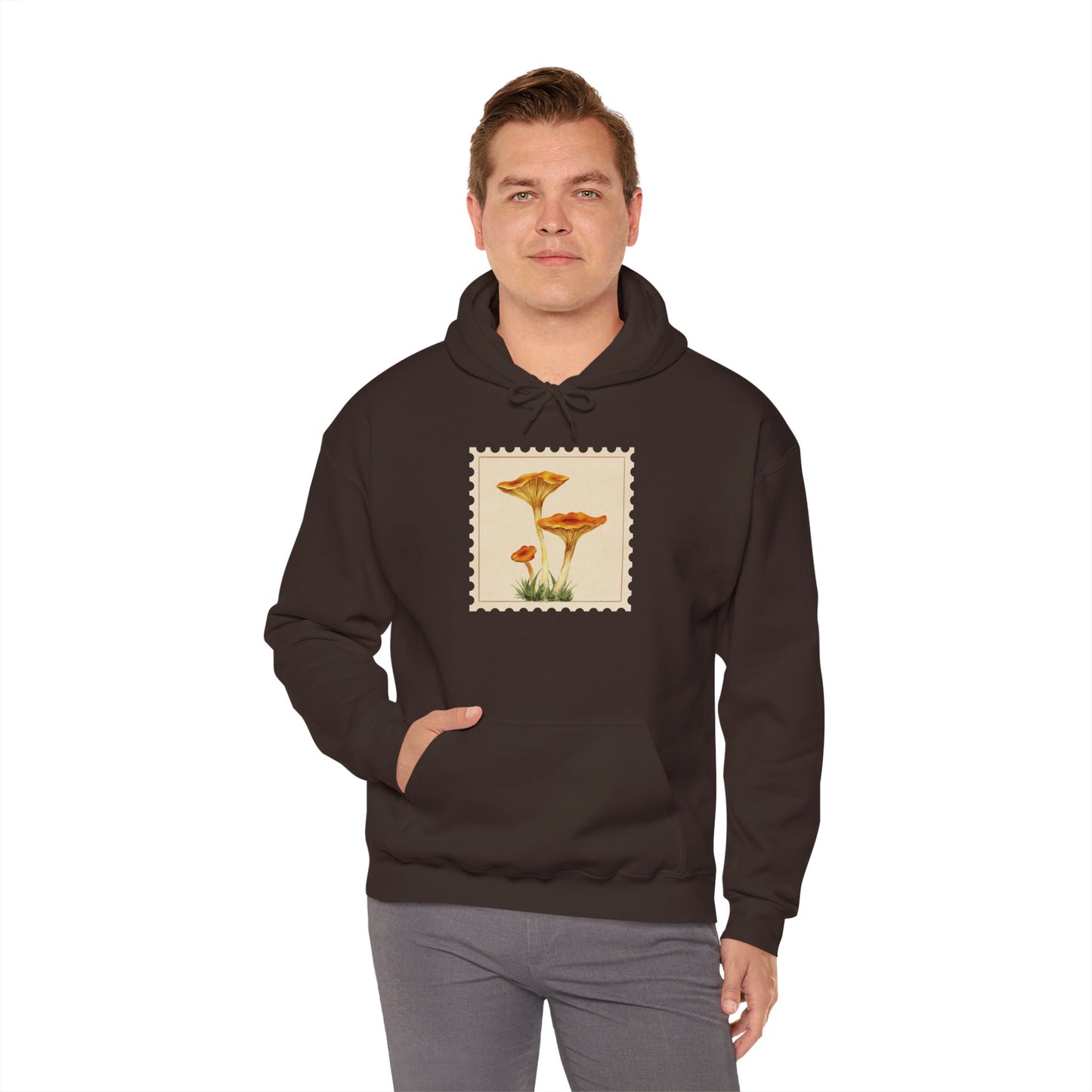 Botanical Print Hoodie, Cozy Sweatshirt, Nature Lover Gift, Comfortable Casual Wear, Fall Fashion, Unisex Hoodie, Comfy Mushroom Hoodie, Nature Vibes, Perfect for Fall