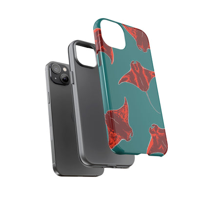 Manta Ray Phone Case, Tropical Phone Cover, Ocean Vibe Accessories, Summer Gift Idea, Marine Animal Merchandise
