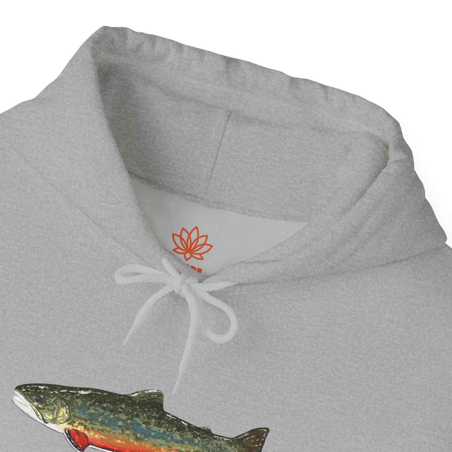 Trout Design Heavy Blend Hoodie, Fishing Gift, Outdoor Apparel, Comfortable Sweatshirt, Unisex Hoodie, Casual Fishing Wear