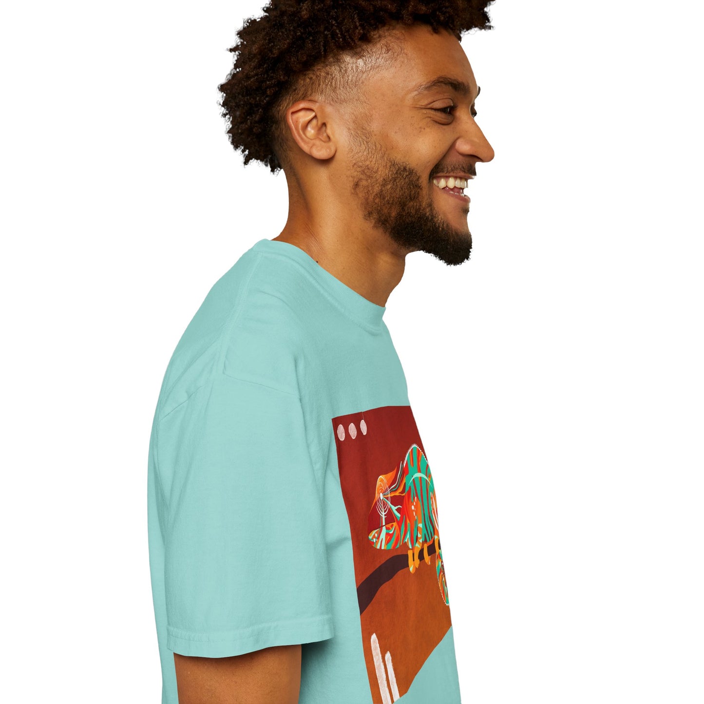Vibrant Chameleon T-Shirt | Eco-friendly Fashion Tee, Unisex Graphic Tee, Animal Lover Shirt, Gift for Nature Enthusiasts