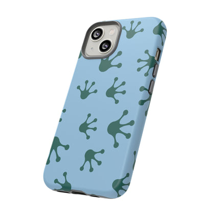 Frog Pattern Phone Case, Tough Cases for Nature Lovers, Unique Gift for Kids, Eco-Friendly Accessories, Stylish Cell Phone Cover, Cute Frog Print Pattern, Artsy Phone Cases