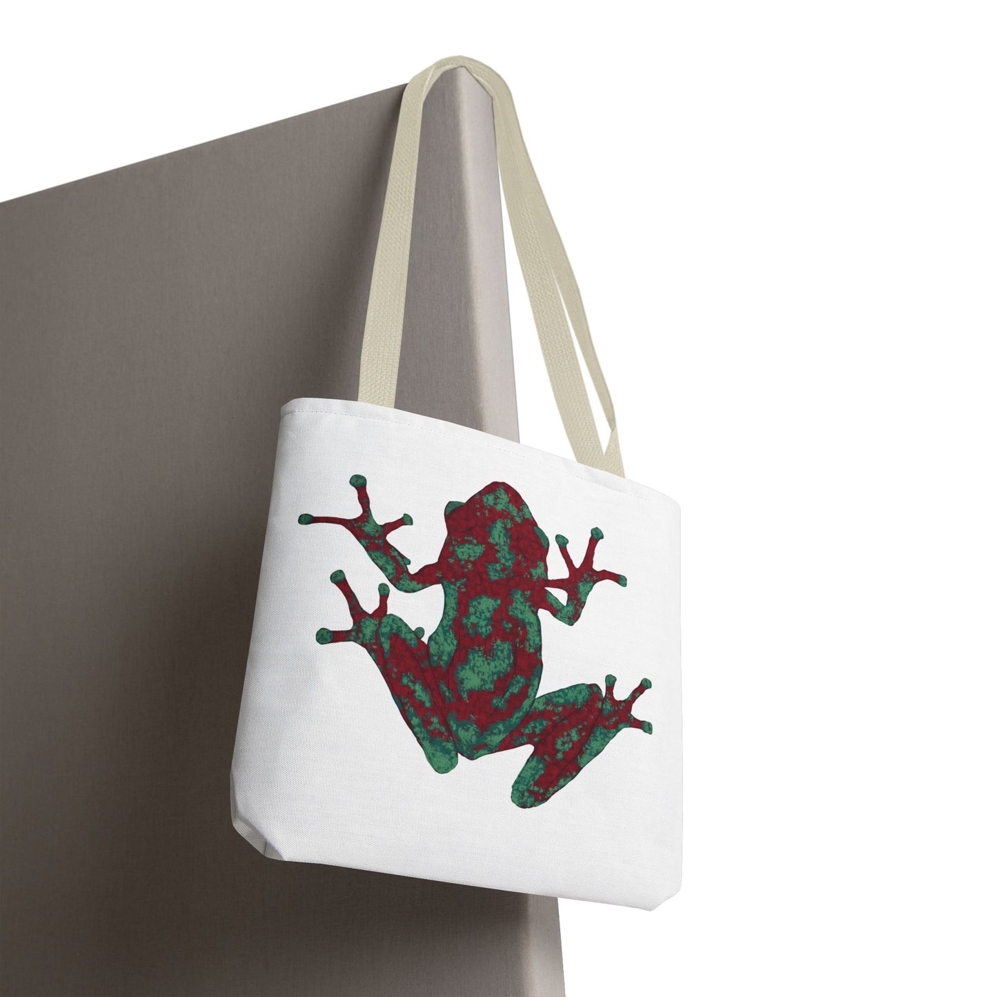 Frog Art Tote Bag, Eco-Friendly Shopping Bag, Nature Lover Gift, Stylish Reusable Tote, Unique Animal Print Purse