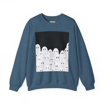 Painted Ghosts Crewneck | Cozy Sweatshirt, Perfect for Halloween, Fall, and Spooky Season