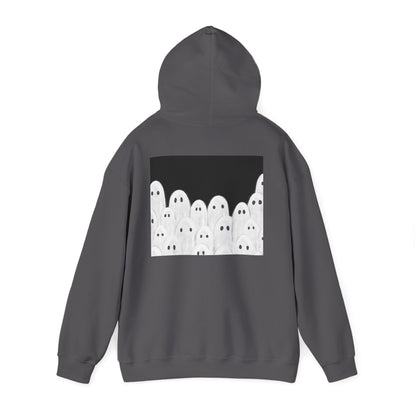 Painted Ghosts Pullover | Halloween Ghost Hoodie, Unisex Boo Sweatshirt, Spooky Gift for Fall, Cozy Halloween Apparel, Ghost Lover Hoodie, Perfect for Spooky Season