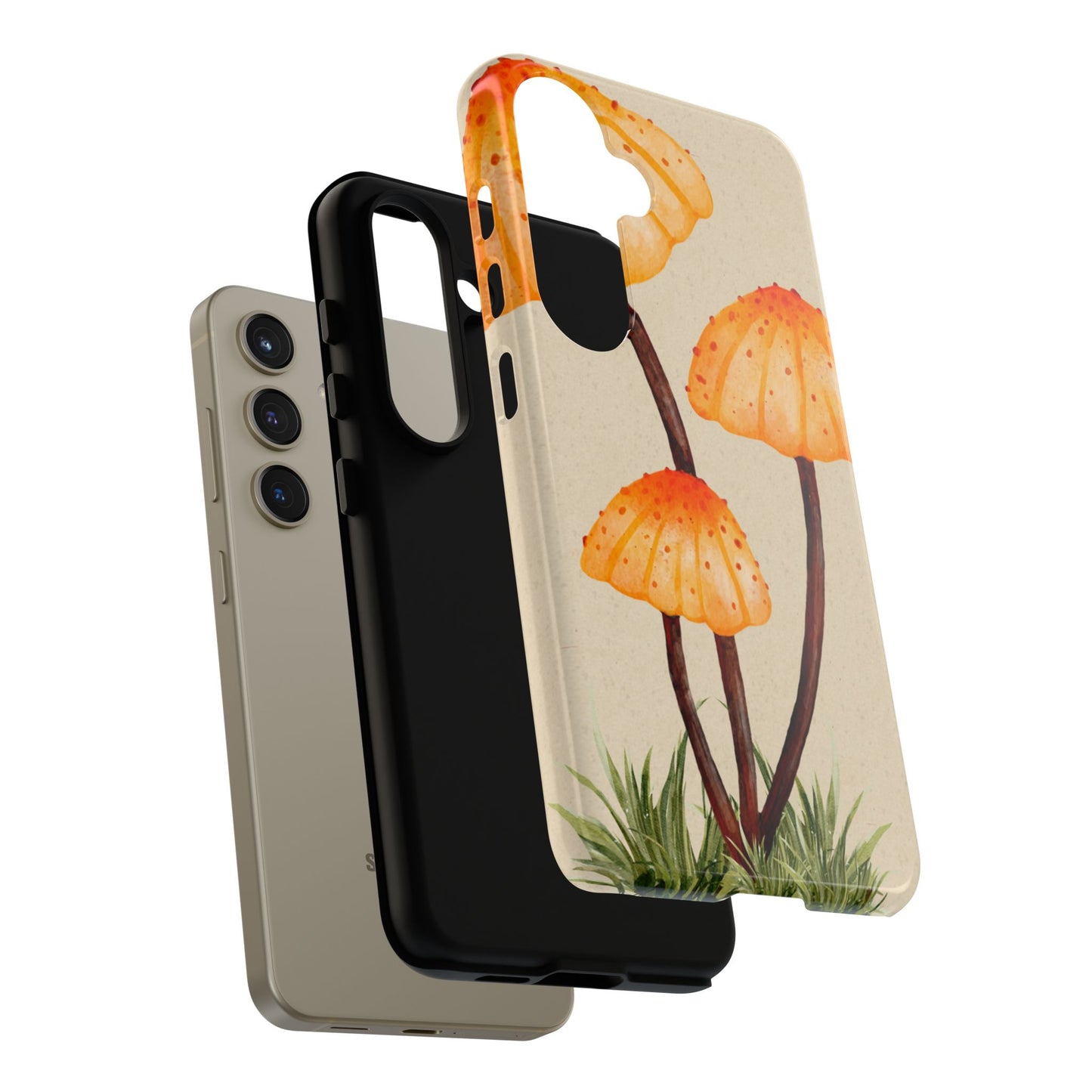 Mushroom Phone Case, Tough Cases for Nature Lovers, Unique Phone Covers, Gifts for Eco Enthusiasts, Fun Protective Cases
