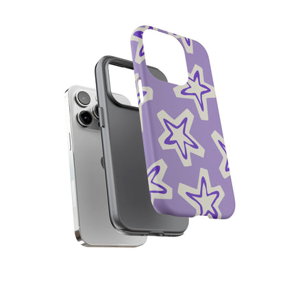 Starry Pattern Phone Case, Cute Star Design, Tough Phone Cover, Gifts for Her, Stylish Phone Accessory