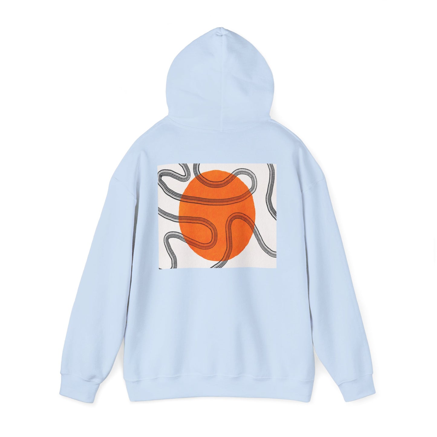 Lotus & Sun Graphic Hoodie - Cozy Unisex Sweatshirt, Trendy Casual Wear, Yoga Gift, Inspirational Apparel, Relaxed Style