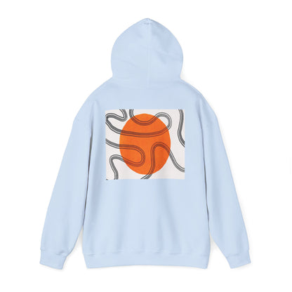 Lotus & Sun Graphic Hoodie - Cozy Unisex Sweatshirt, Trendy Casual Wear, Yoga Gift, Inspirational Apparel, Relaxed Style