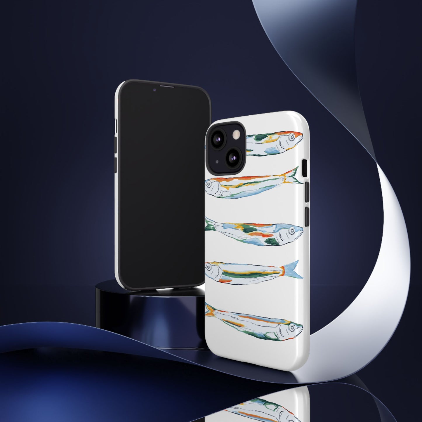 Tough Cases – Artistic Fish Design Phone Case, Unique Gift for Aquatic Lovers, Perfect for Birthdays, Holidays, and Everyday Use, Quirky Cases, Fun Phone Cases